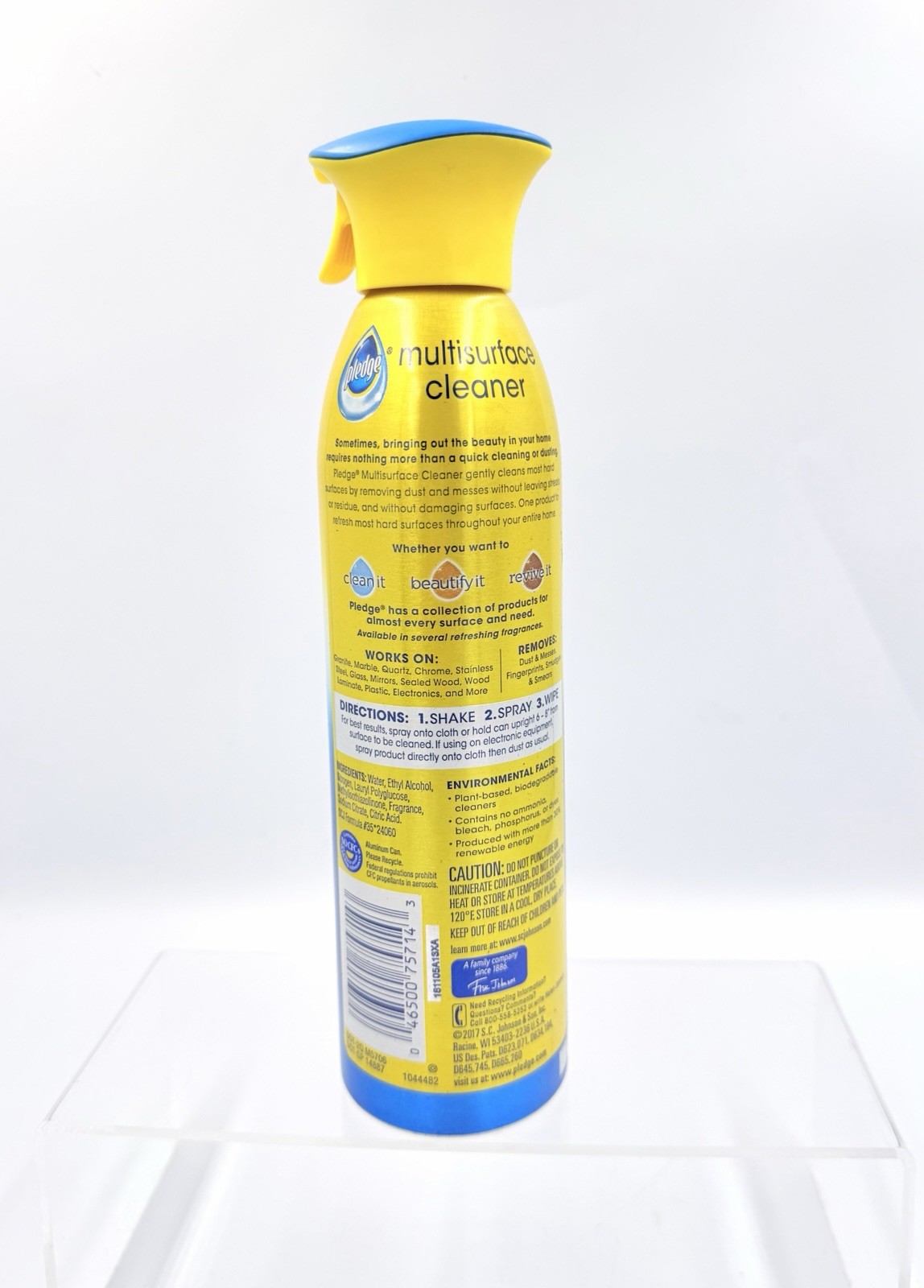 PLEDGE MULTI-SURFACE CLEANER-Cashmere Woods Scent 9.7oz Discontinued Product