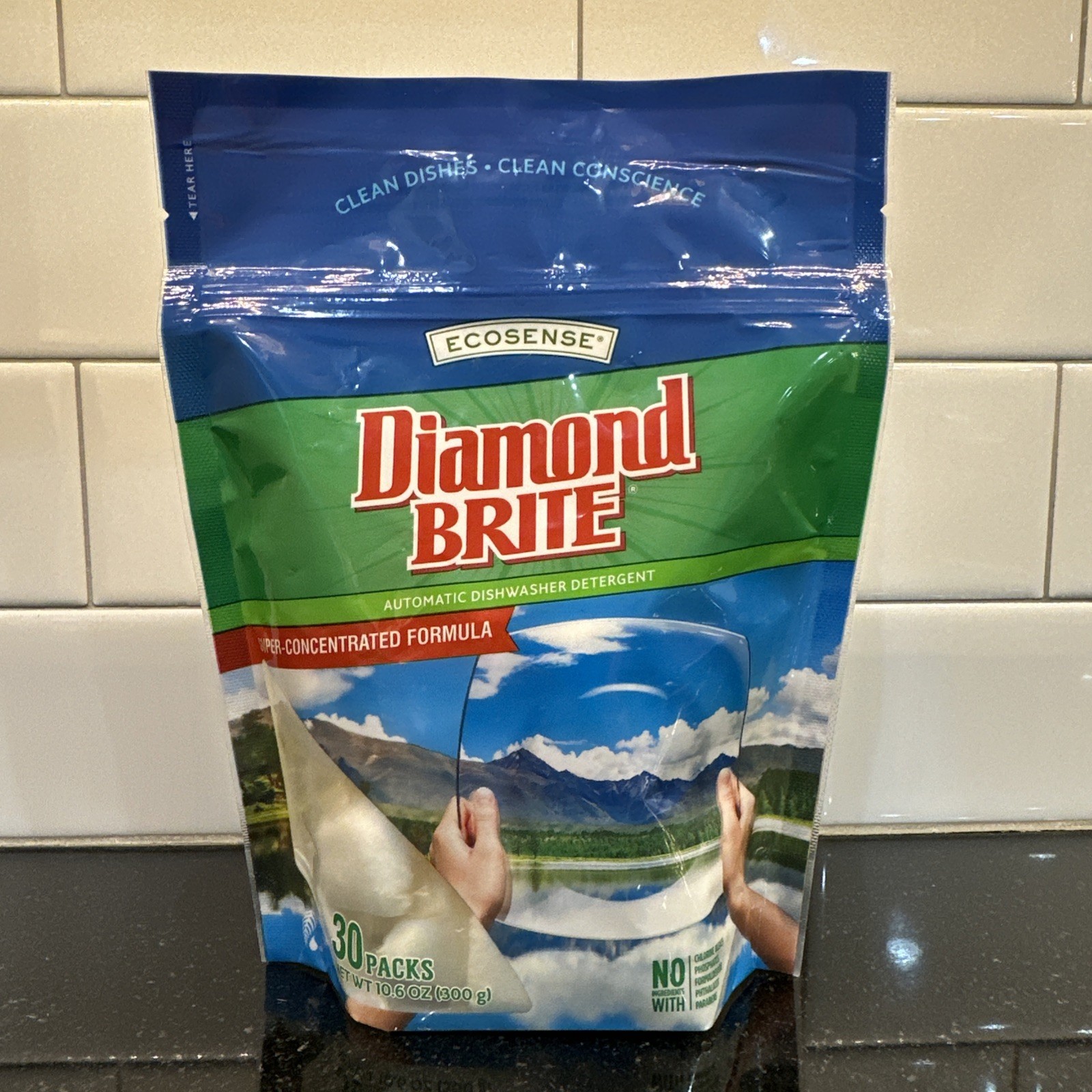 NEW 30 Pk DIAMOND BRITE Melaleuca DISHWASHER DETERGENT EA PODS Eco Sense Sealed