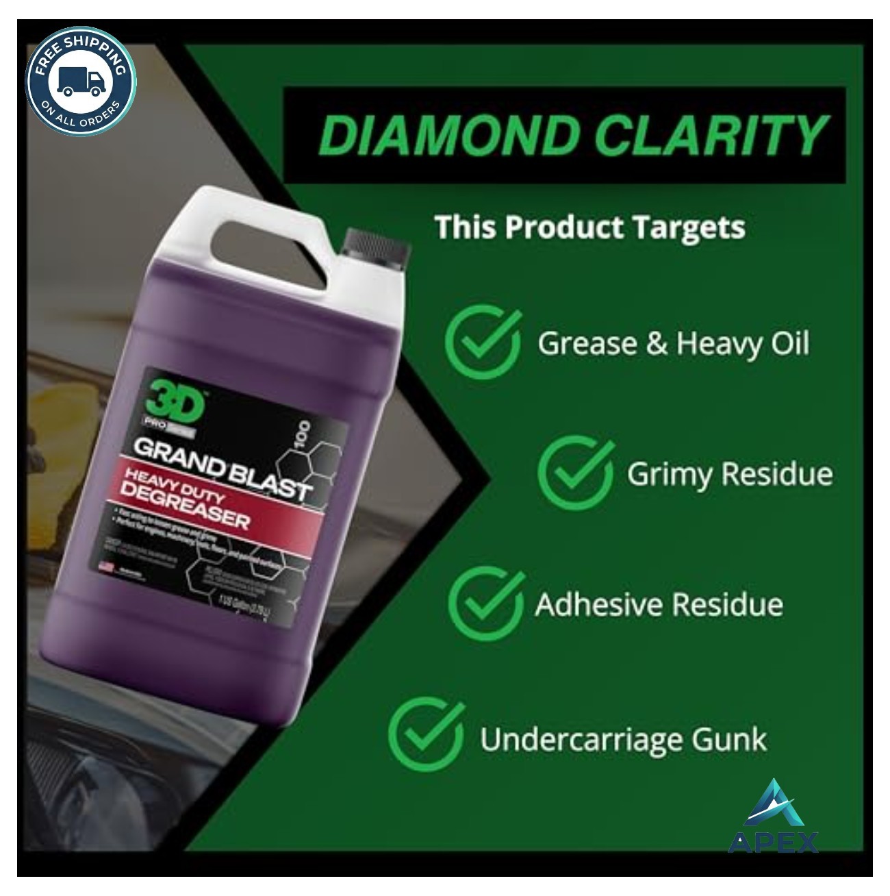 Engine Degreaser Heavy Duty Biodegradable 1 Gallon Fast Acting For Wheels
