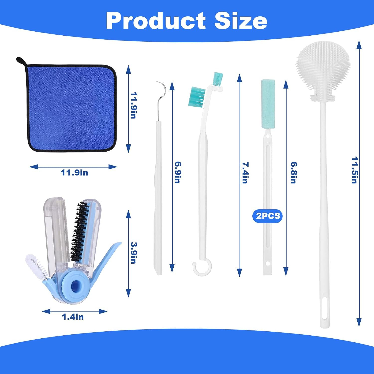 XANGNIER 7 Pcs Personal Blender Cleaning Brush Set for Portable/Smoothie/Small