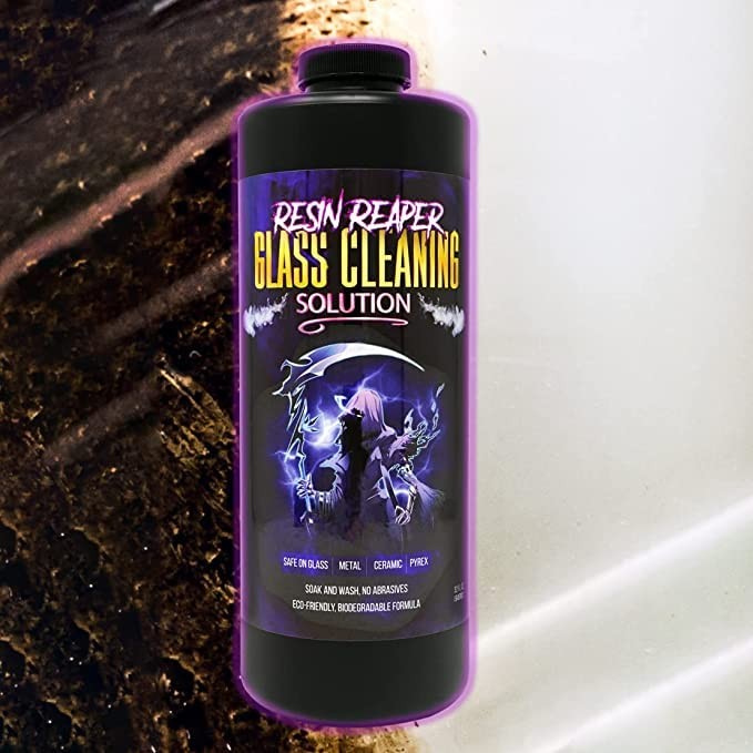 Resin Reaper Glass Cleaner 2-Pack 64 OZ | Pipe Cleaner | Safe on Glass, Metal…