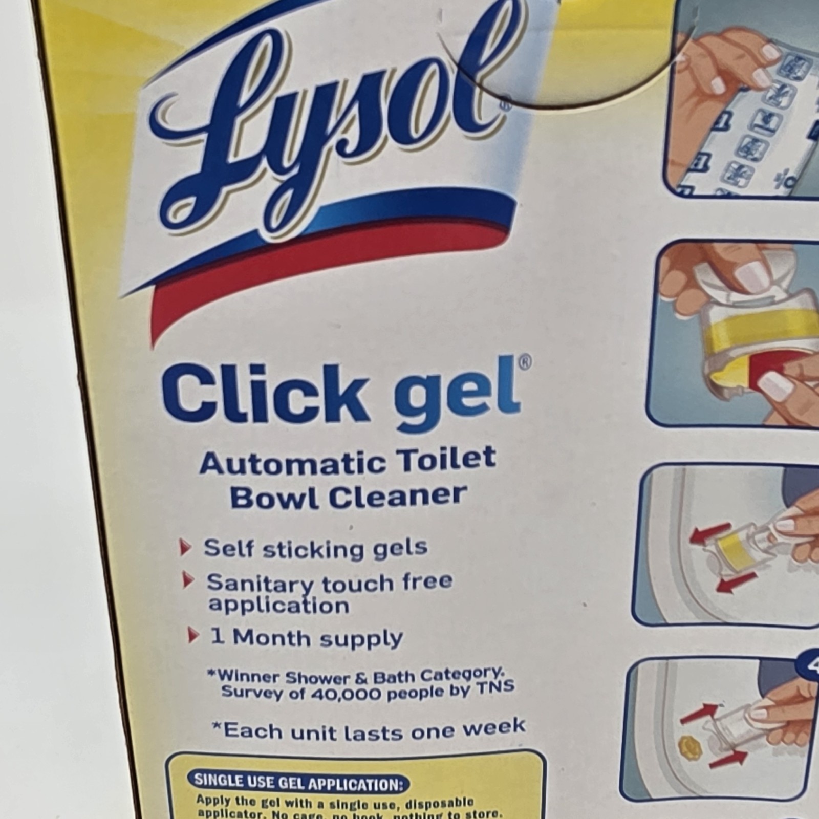 2016 Sealed Lysol Click Gel Automatic Toilet Bowl Cleaner ~ Citrus Scent 4 Count