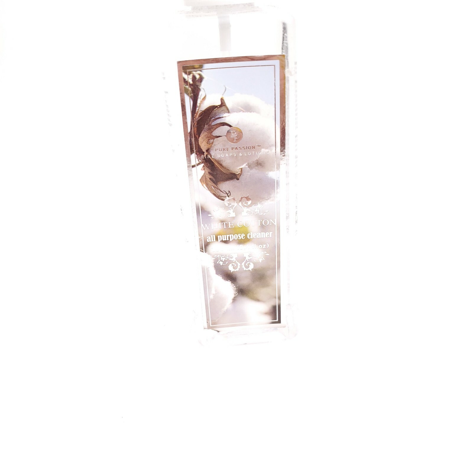 Pure Passion White Cotton All Purpose Cleaner 8.4oz Missing Top Cap USA Seller