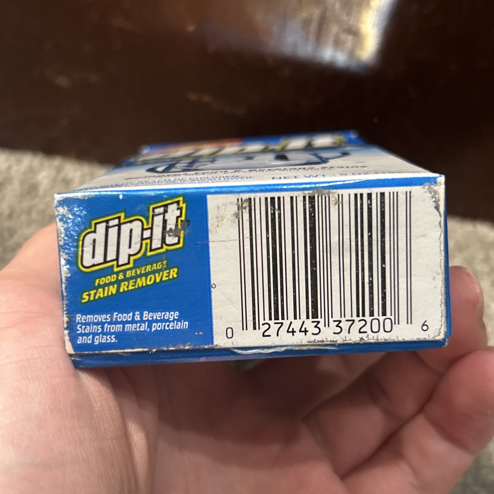 X3 Dip-It Food & Beverage Stain Remover for Metal, Porcelain & Glass, 5oz