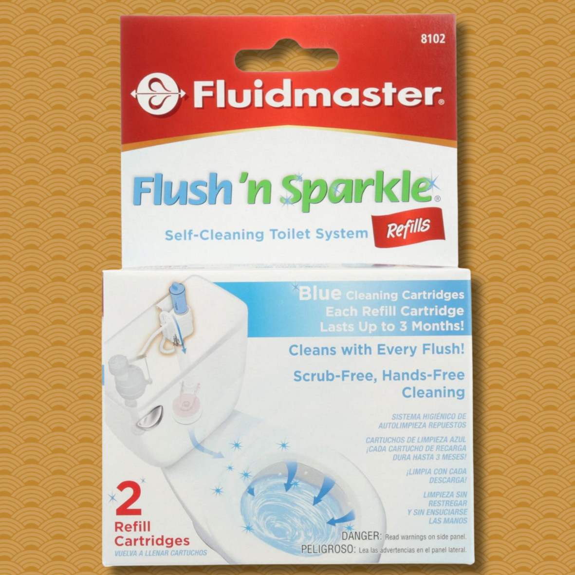 8300P8 Flush ‘n Sparkle Automatic Bleach Toilet Bowl Cleaning System