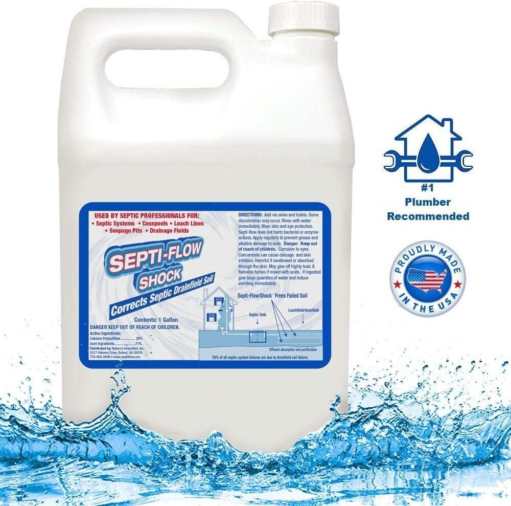 Septi-Flow Septic Drain Field Repair Solution, Clears Leach Fields, Dissolves…