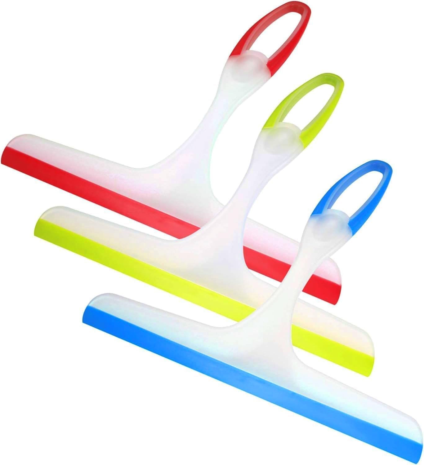 Shower Squeegee 3 Pack Glass Door Window Mirror Cleaner Bathroom Wiper