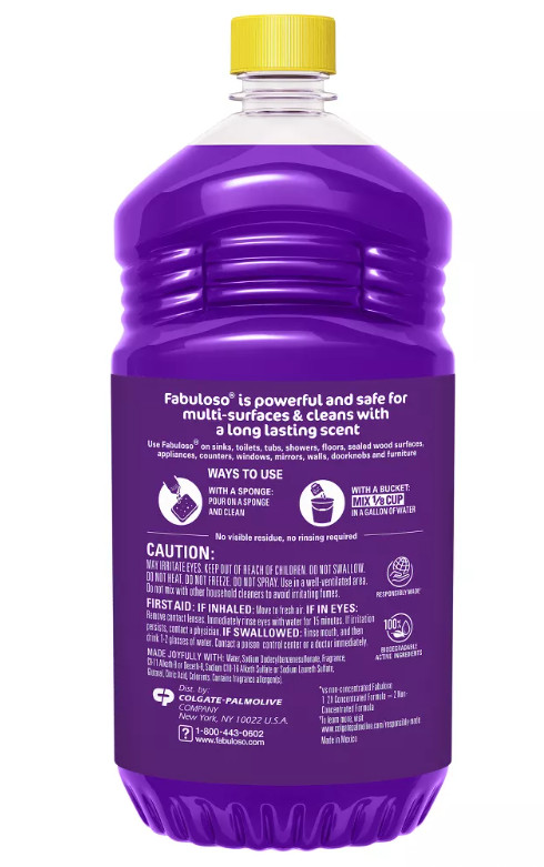 6-Pack Fabuloso Lavender Multi-Purpose Cleaner 2X Concentrated Formula 56oz