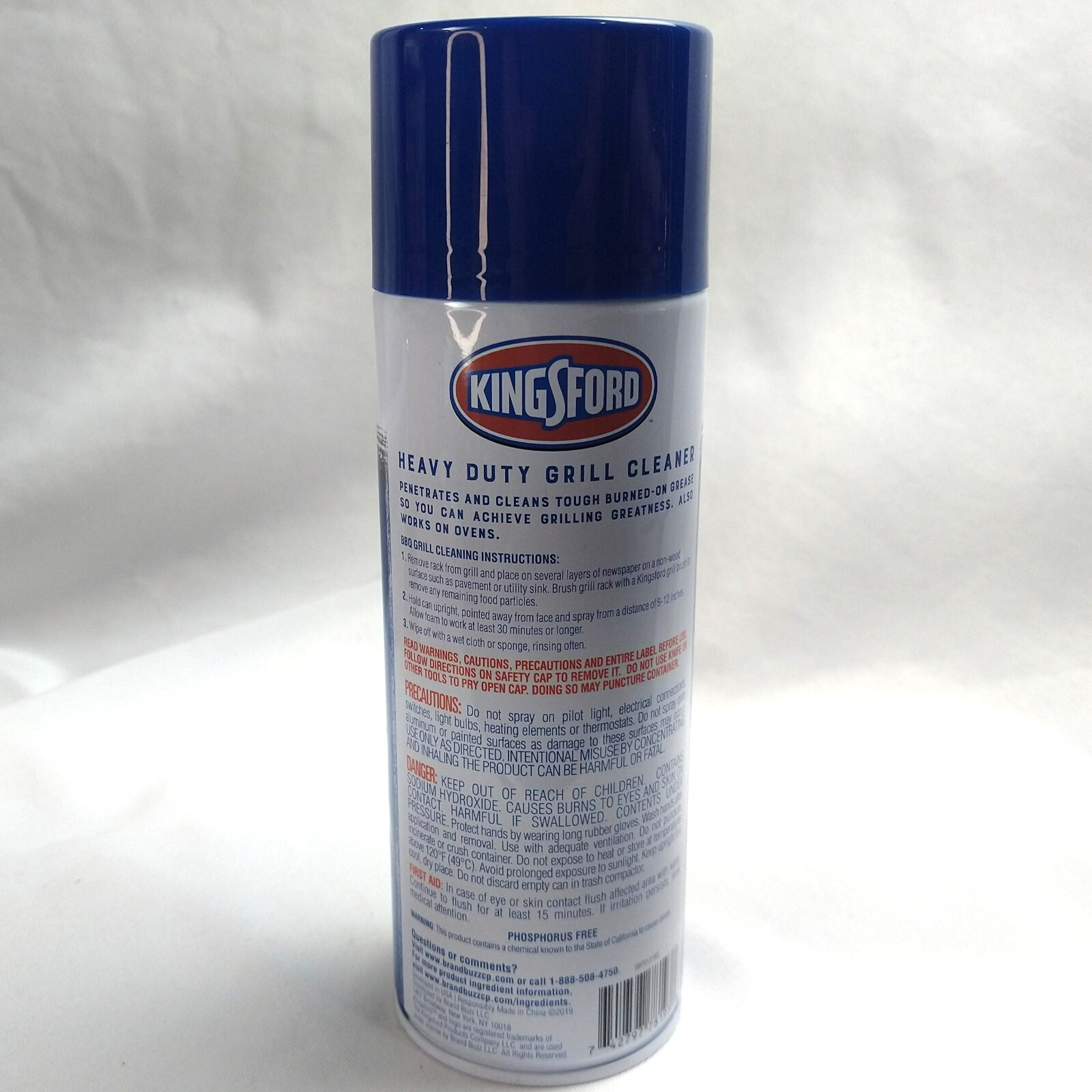 Kingsford Heavy Duty Spray-On Grill Cleaner Aerosol Cuts Through Grease 14.5oz