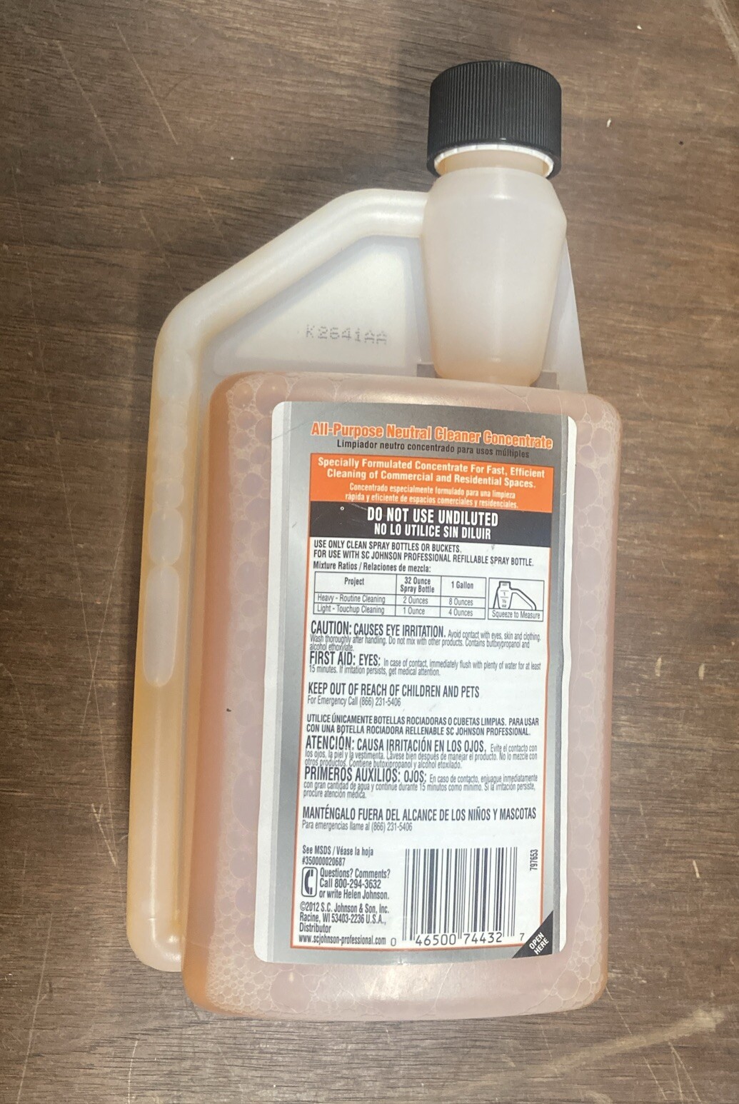 SC JOHNSON PROFESSIONAL ALL-PURPOSE NEUTRAL CLEANER 32 Oz.
