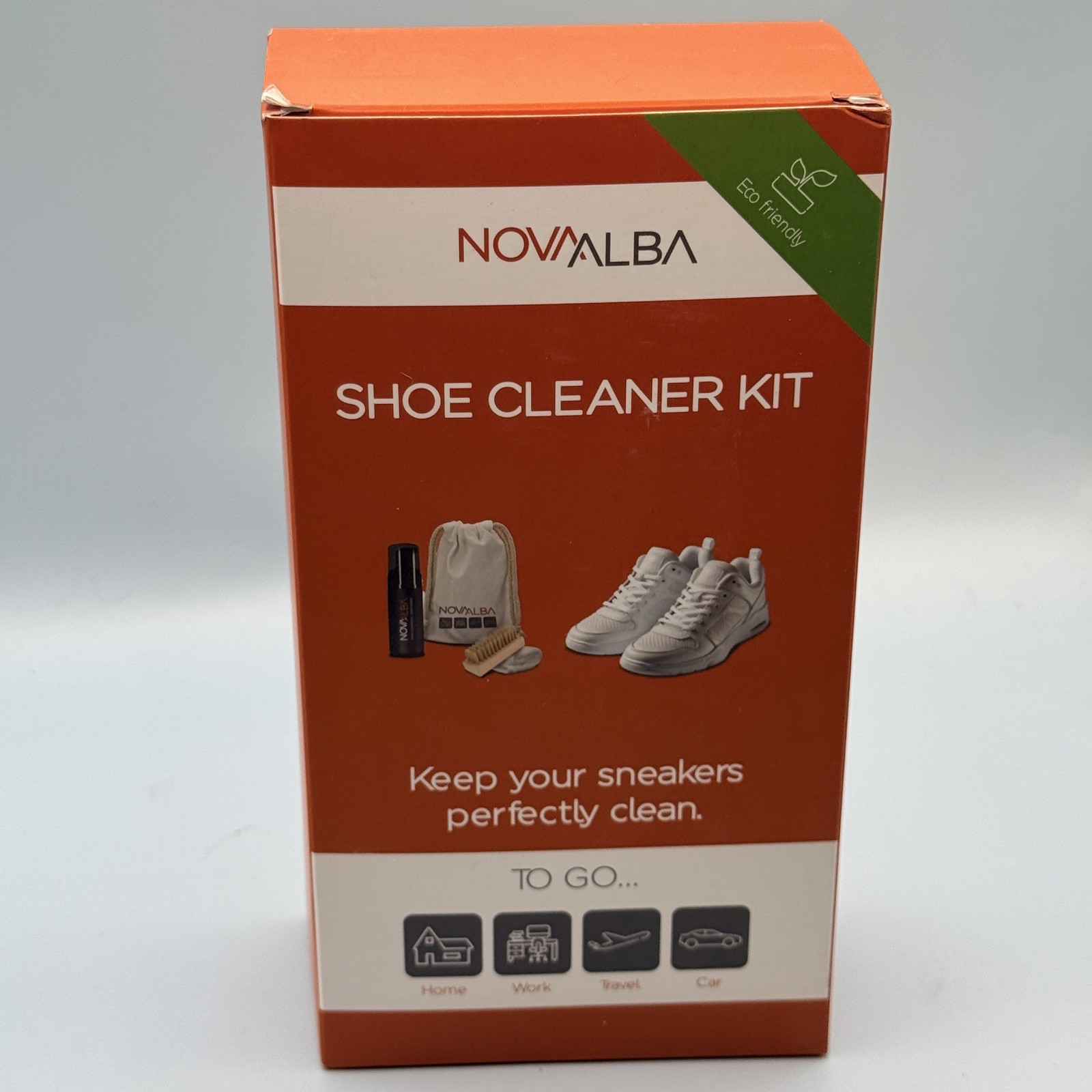 Novalba Shoe Cleaner Kit Eco-Friendly Non-Toxic for Sneakers Leather Suede