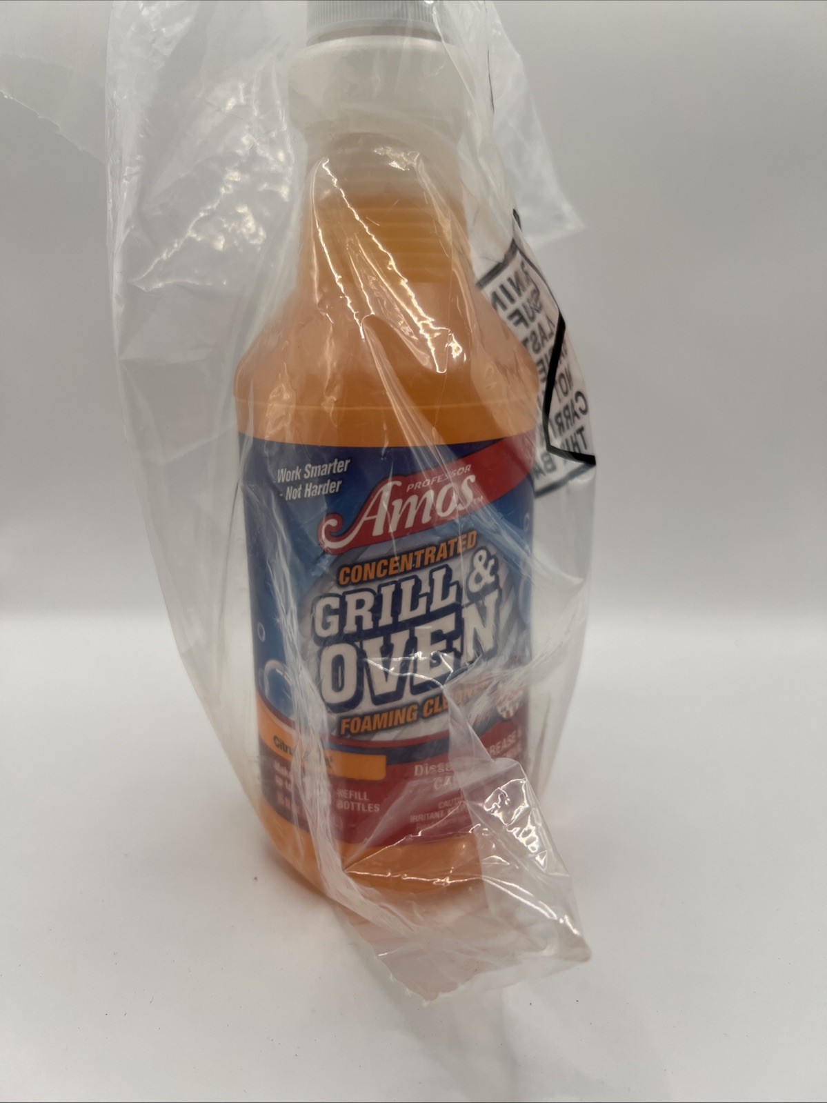 Prof Amos Concentrated Grill & Oven Foaming Cleaner 32 Oz Refill Citrus Zest