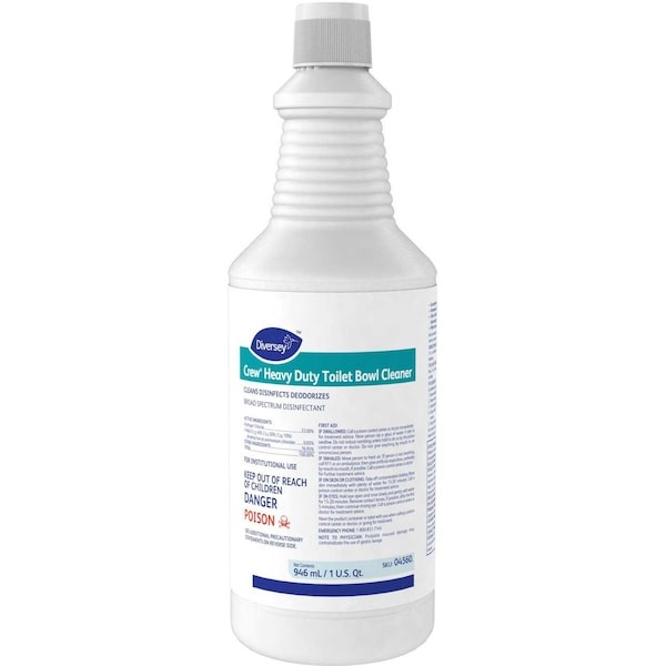 Diversey 04560. Toilet Bowl Cleaner, 32 Oz., Mint, Blue