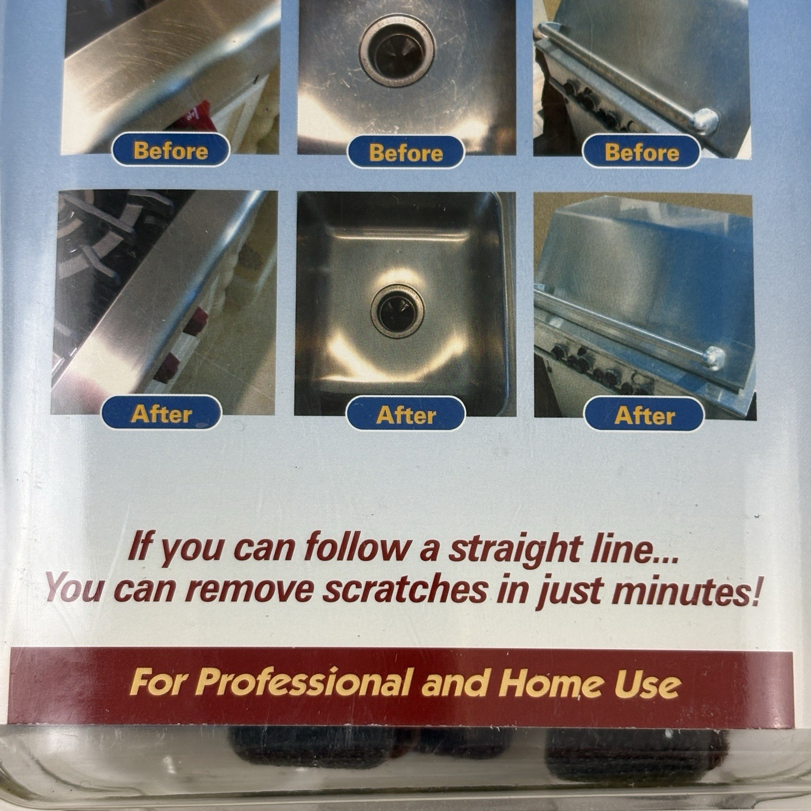 Scratch-B-Gone Stainless Steel Repair Kit Restore Solutions Professional / Home