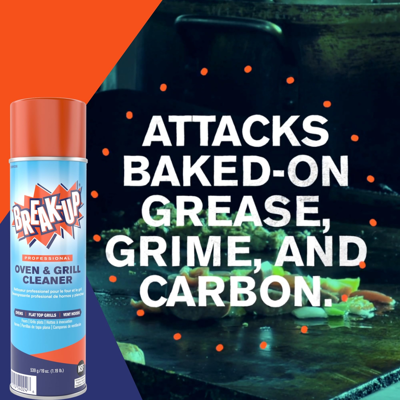 114 Ounce Heavy Duty Cleaner for Commercial Ovens and Grills NSF Kosher