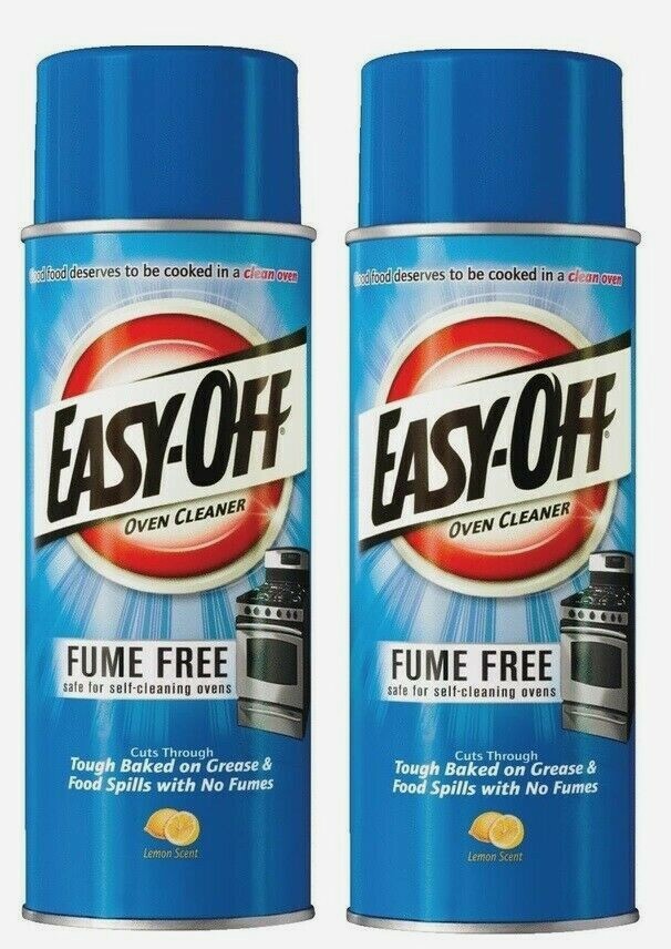 2 pk ~ Easy-Off Oven Cleaner 14.5 oz. LEMON Scent Fume Free Baked-On Spills Safe
