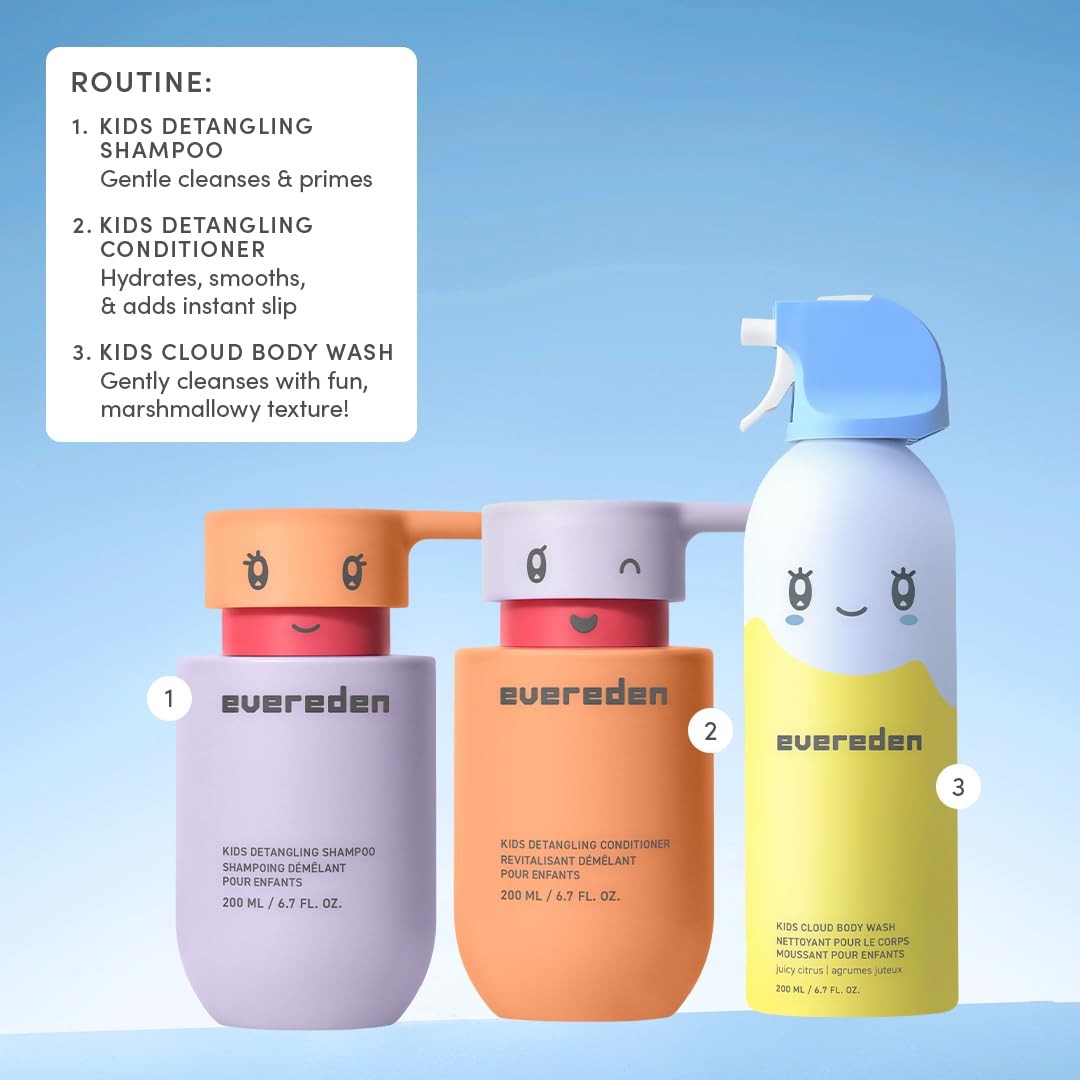 Evereden Kids Cloud Body Wash Duo – Gentle, Nourishing Toddler Body Wash for D
