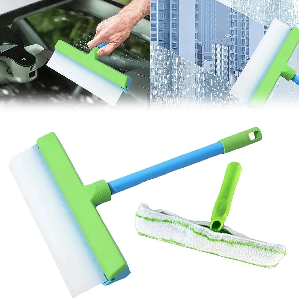 Recyclable Silicone Window Squeegee Kit, Window Cleaning Kit, Window Squeegee