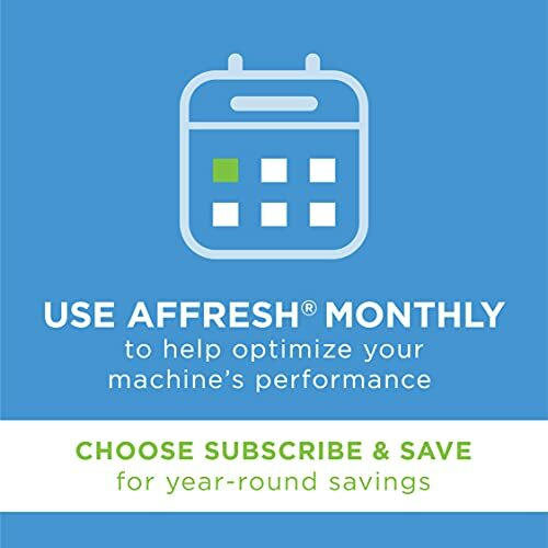Affresh Washing Machine Cleaner Front Load Top Load Washer,Includng HE, 6 Tablet