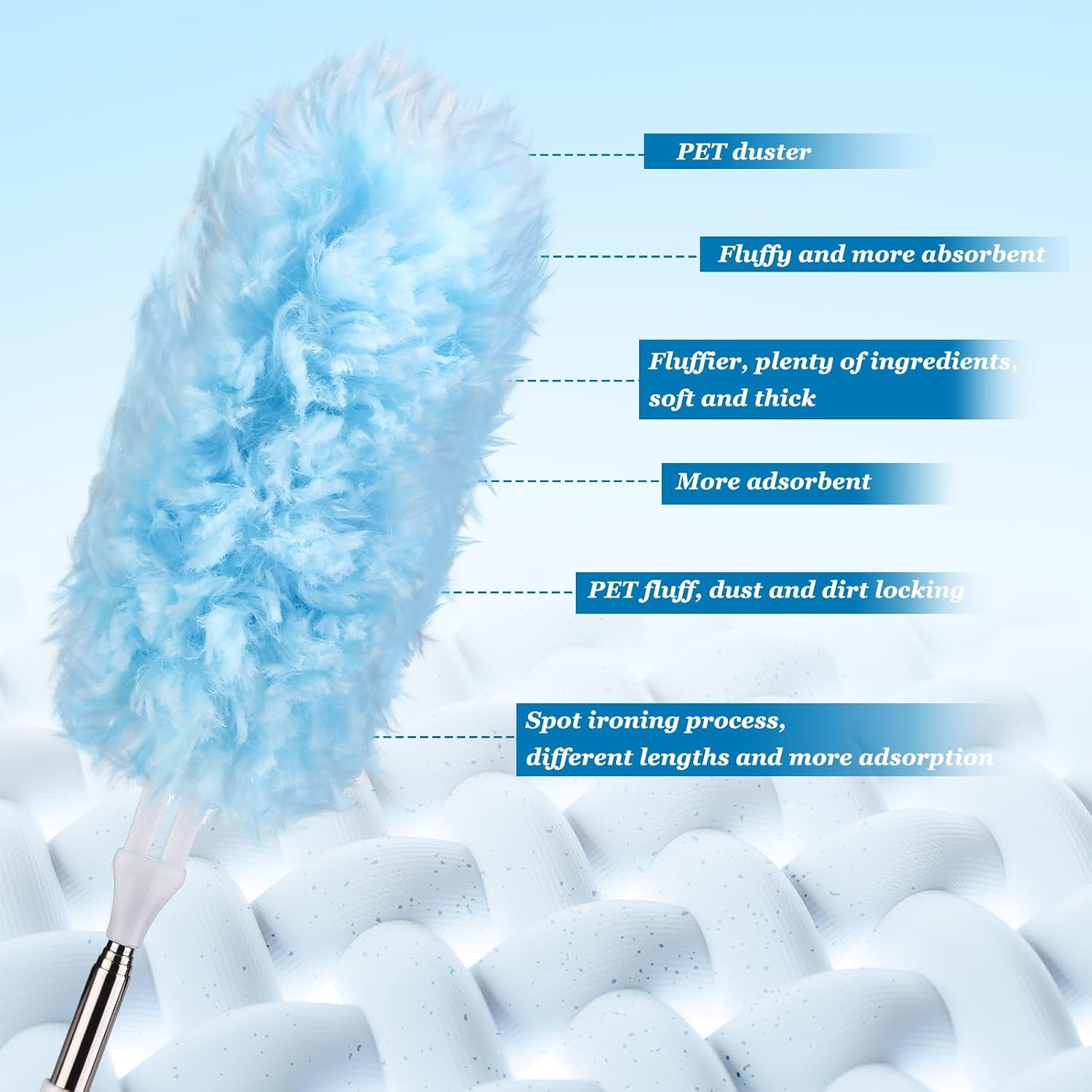 100 Count Duster Refills Heavy Duty 360° Multi Surface Duster Replacement