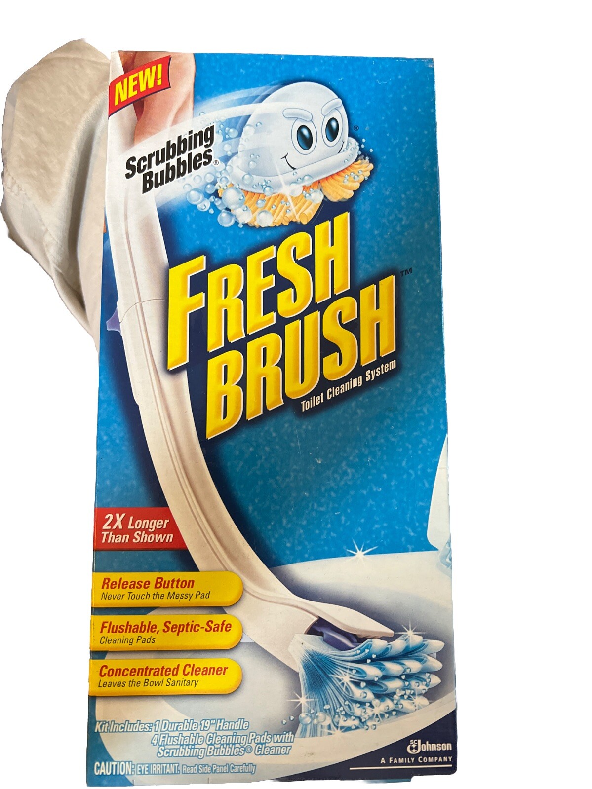 Scrubbing Bubbles Fresh Brush Starter Kit Toilet Cleaning SYSTEM FLUSHABLE USA