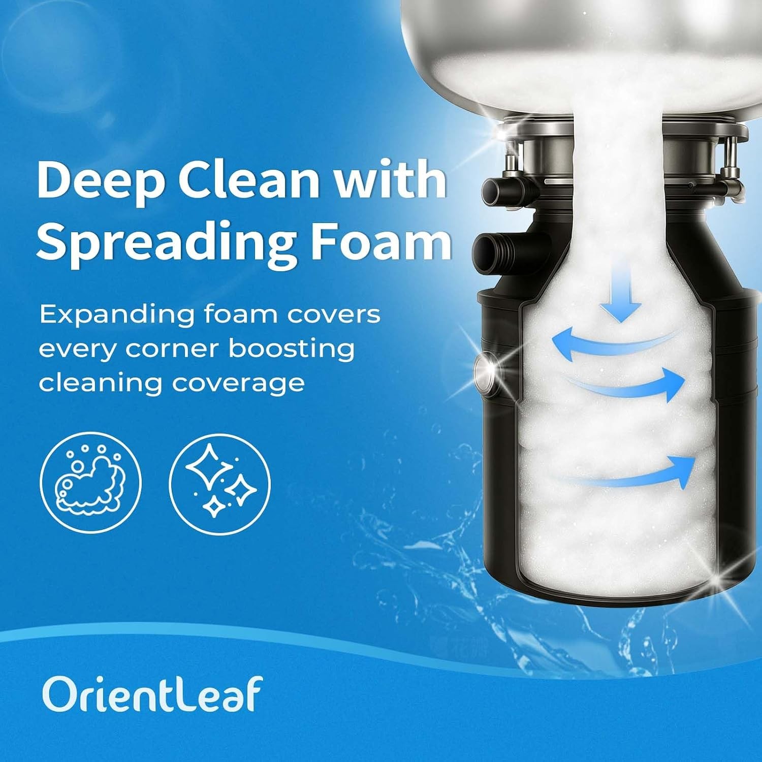 20g Garbage Disposal Cleaner and Deodorizer Tablets 1 Year Supply Tablets for