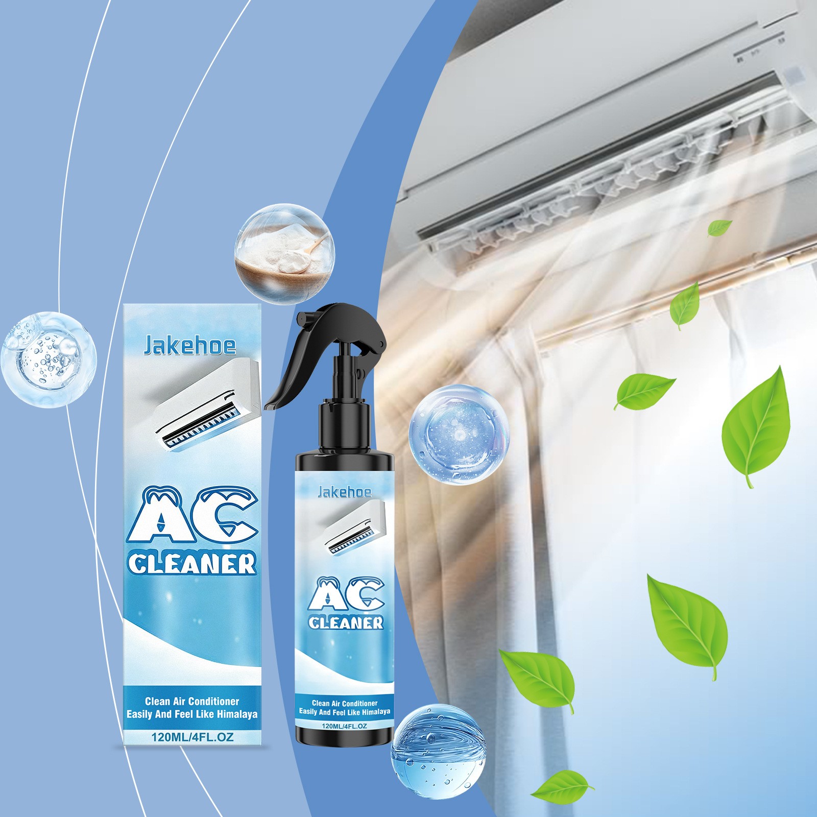 Air Conditioner Cleaner Spray – Grease & Dust Remover for AC Coils & Filters