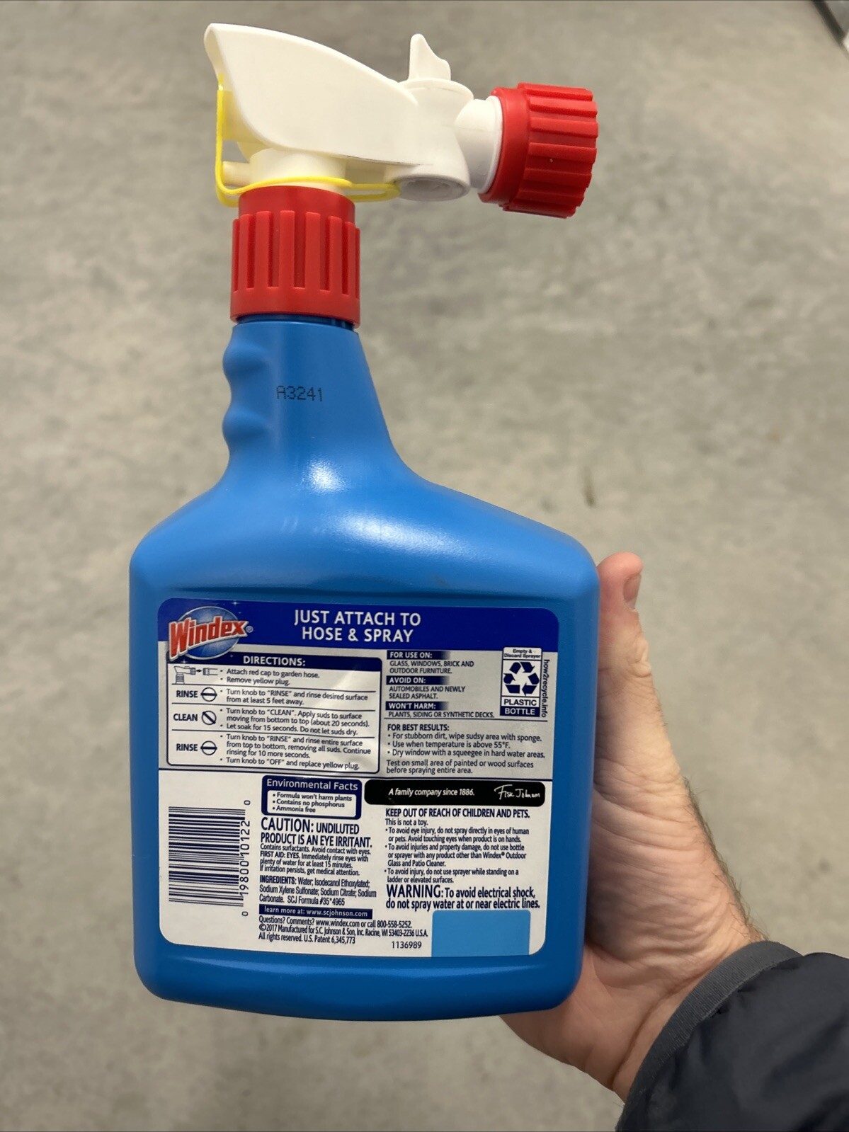 Windex Outdoor Glass and Patio Concentrated Cleaner – 32oz