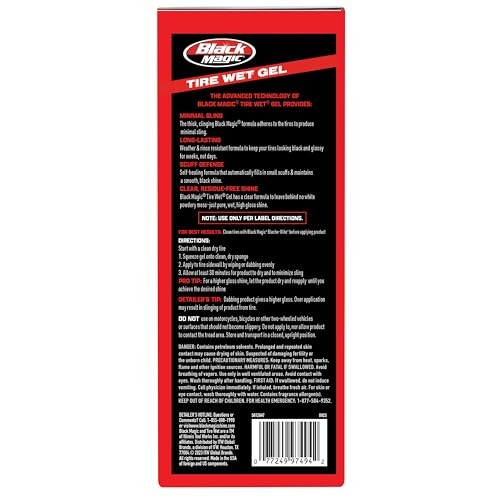 Black Magic 5072647 Tire Wet Gel, 16 Oz – Thick Clinging Formula Stick