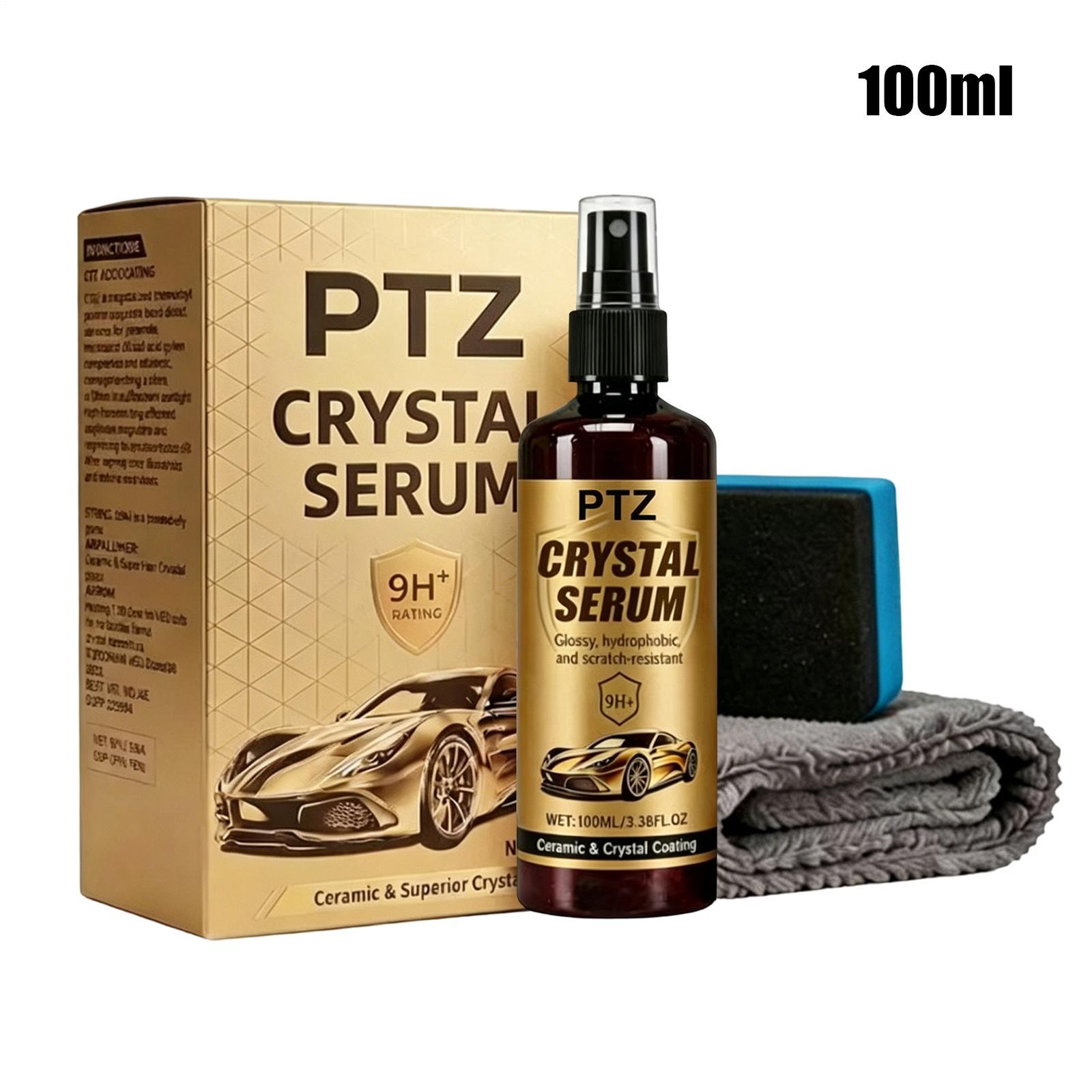 100ML Crystal Serum, Advanced 9H Graphene Ceramic Coating for Auto Car 1PC