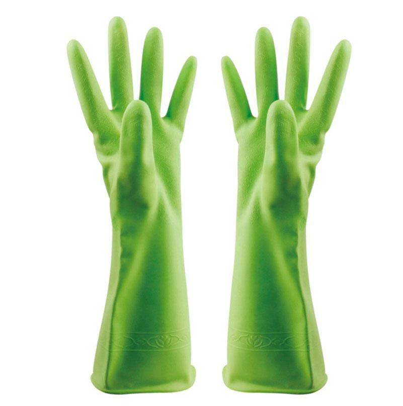 2 Pairs Plastic Home Cleaning Gloves Dish Washing Housework Gloves 4 Colors