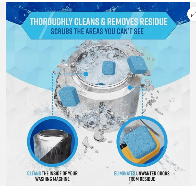 Active Enzymatic Washing Machine Cleaner for Pet Owners Deep Clean & Descale