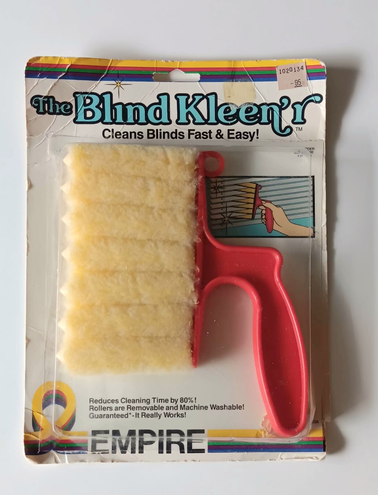 Vintage 1983 Empire Brushes Inc The Blind Kleen’r Cleans Blinds Fast & Easy