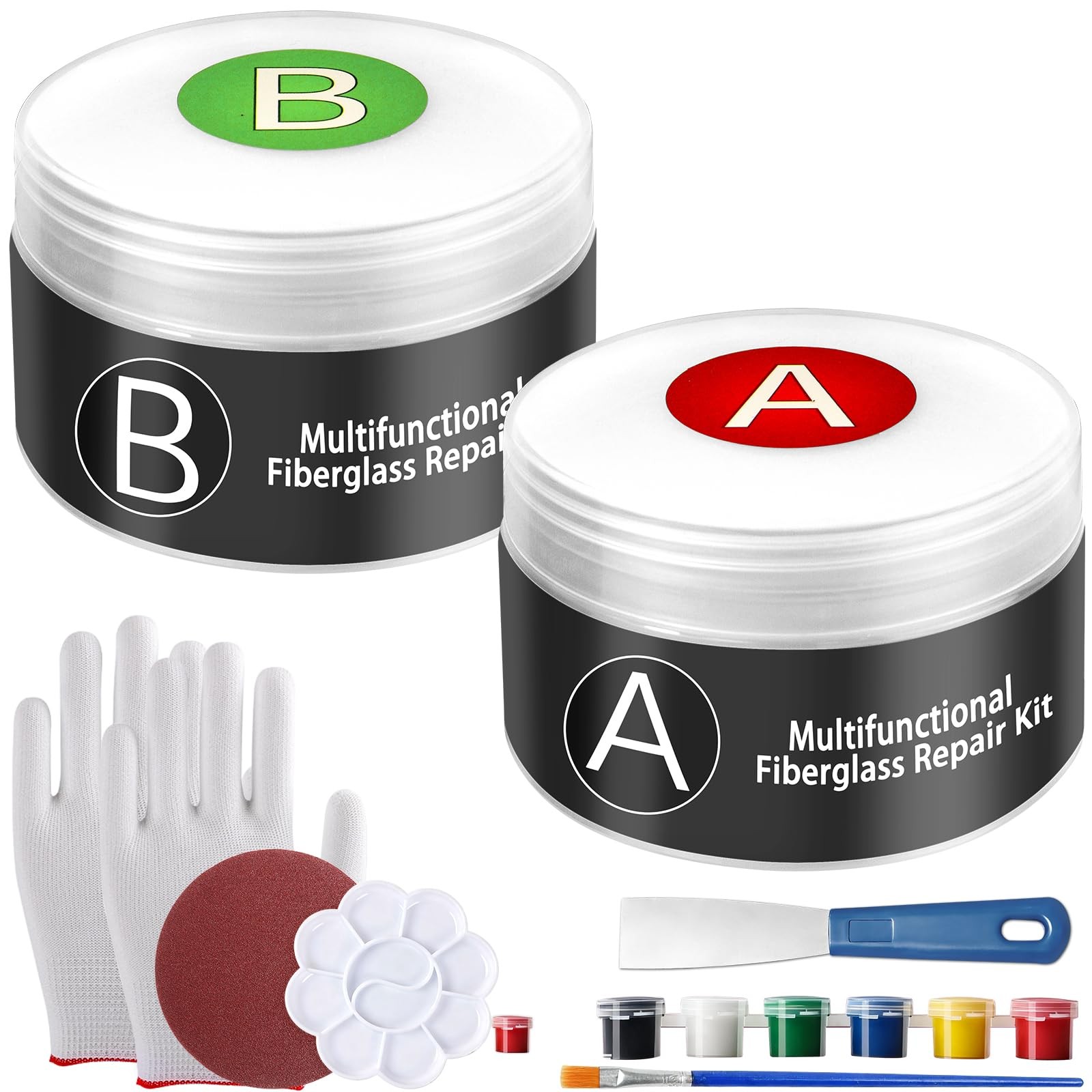 Fiberglass Boat Repair Kit – Marine-Grade Gel Coat Repair Kit for Boats Fiber…