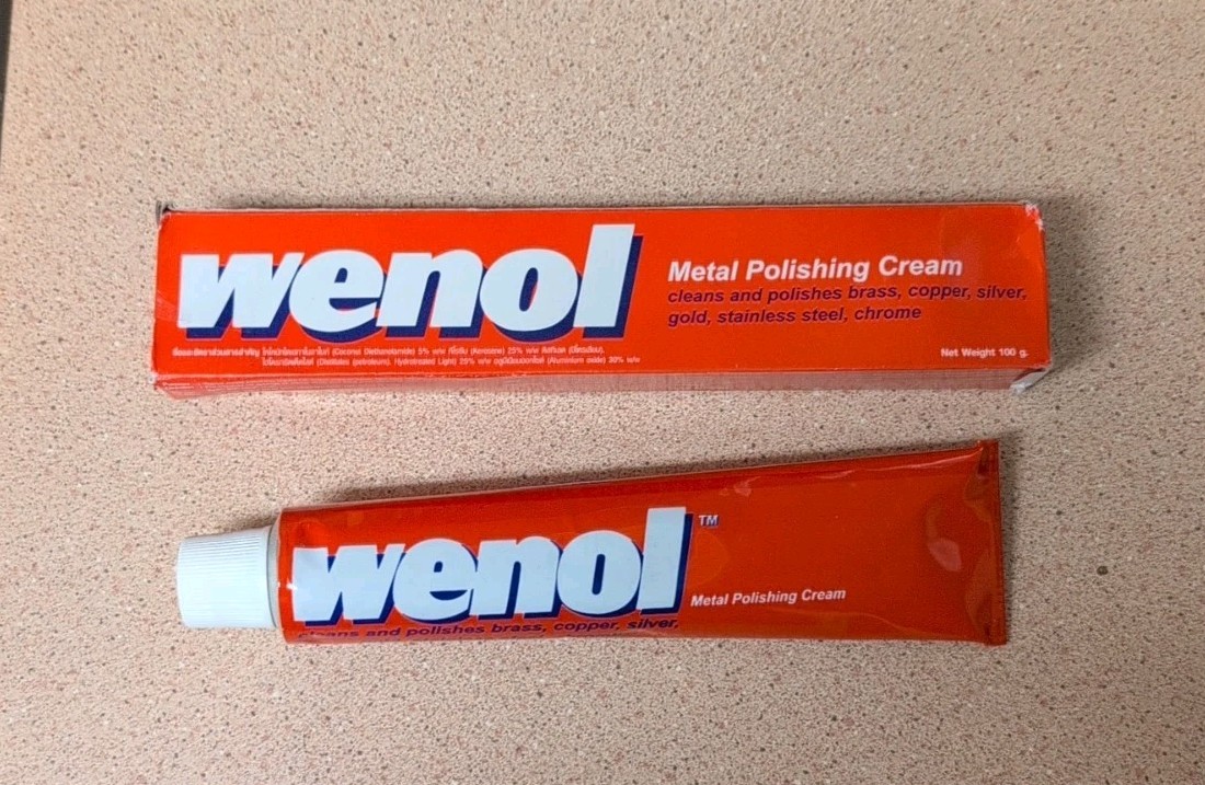 WENOL Metal Polish Cream 100g. Pink Cream Great Instrument Polish!