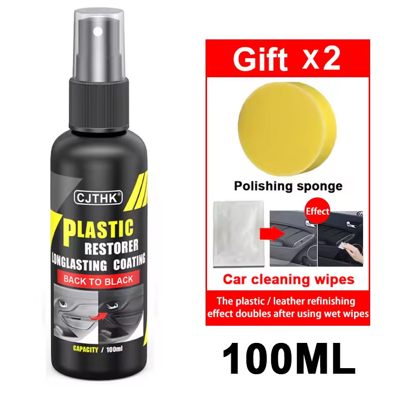 Car Plastic Restorer Back To Black Gloss Plastic Renovator Longlasting Coating