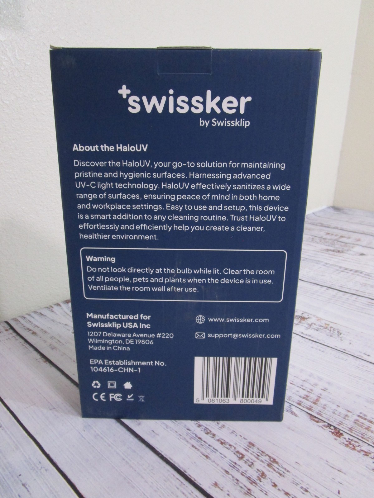 NEW HaloUV Swissker By Swissklip Powerful UV Light Enhanced Cleanliness Hygiene
