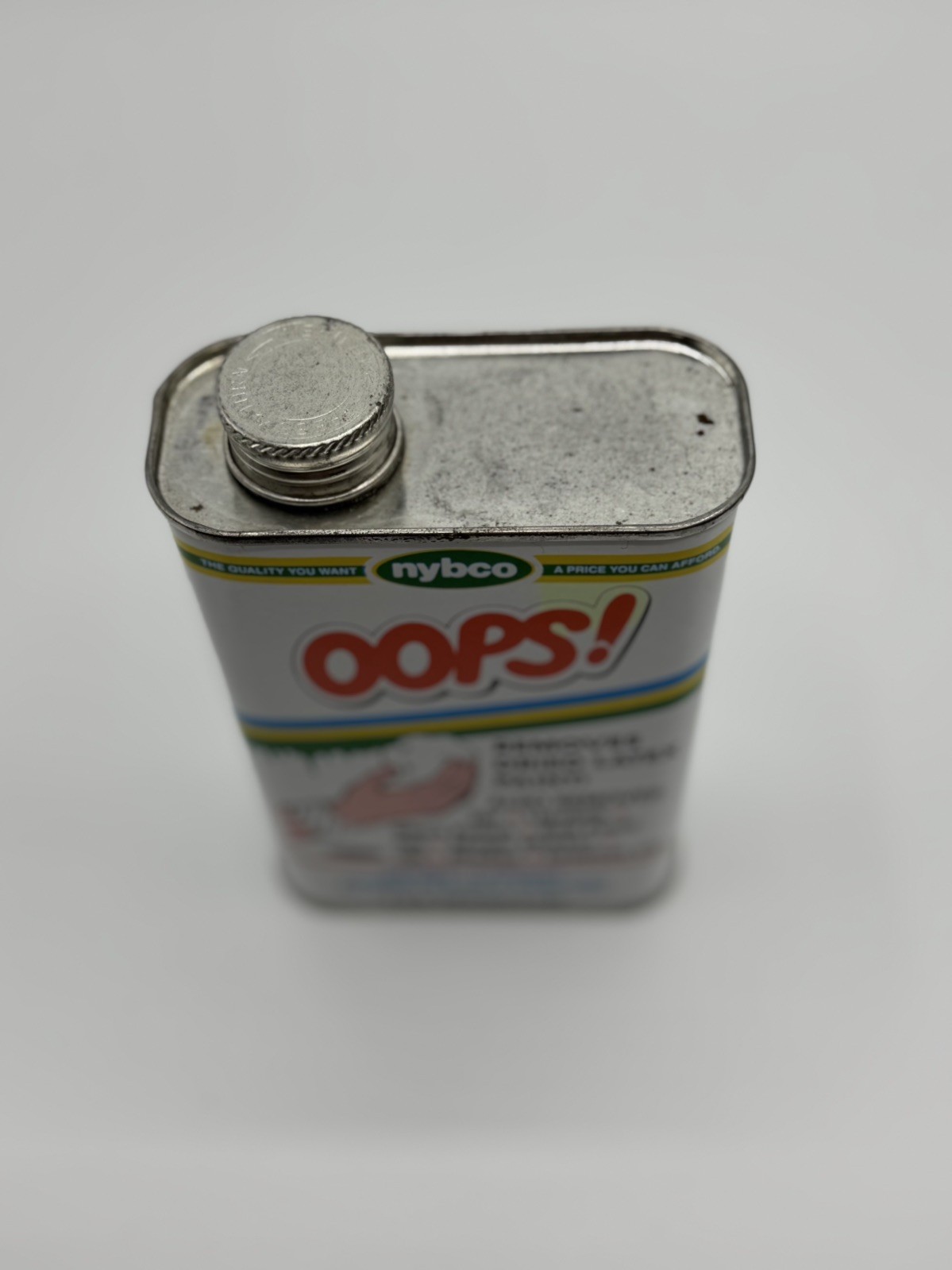 Oops! Remover Tin Can DISCONTINUED! Original Formula! 1 Pint 90% Full!