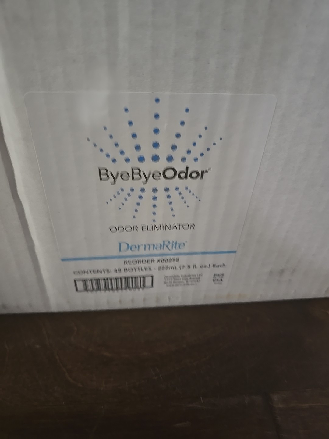 ByeByeOdor Deodorizer 7.5 oz. Bottle Fruit Scent 48 Ct 00258