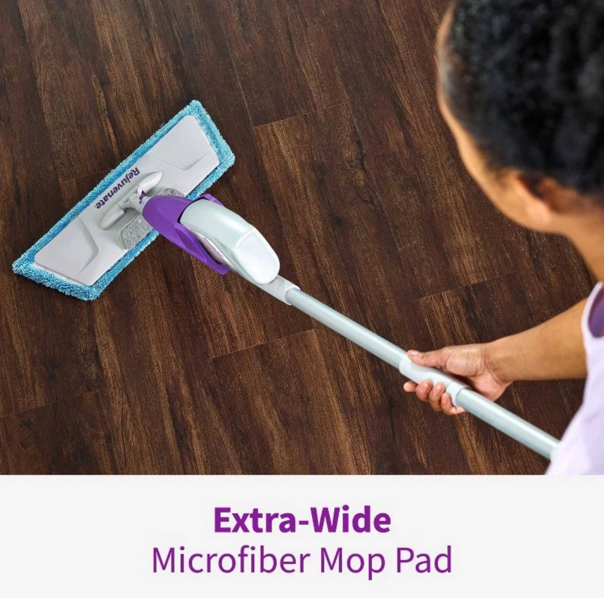 Rejuvenate Click N Clean Microfiber Washable & Reusable Mop Cleaning Pad Refill
