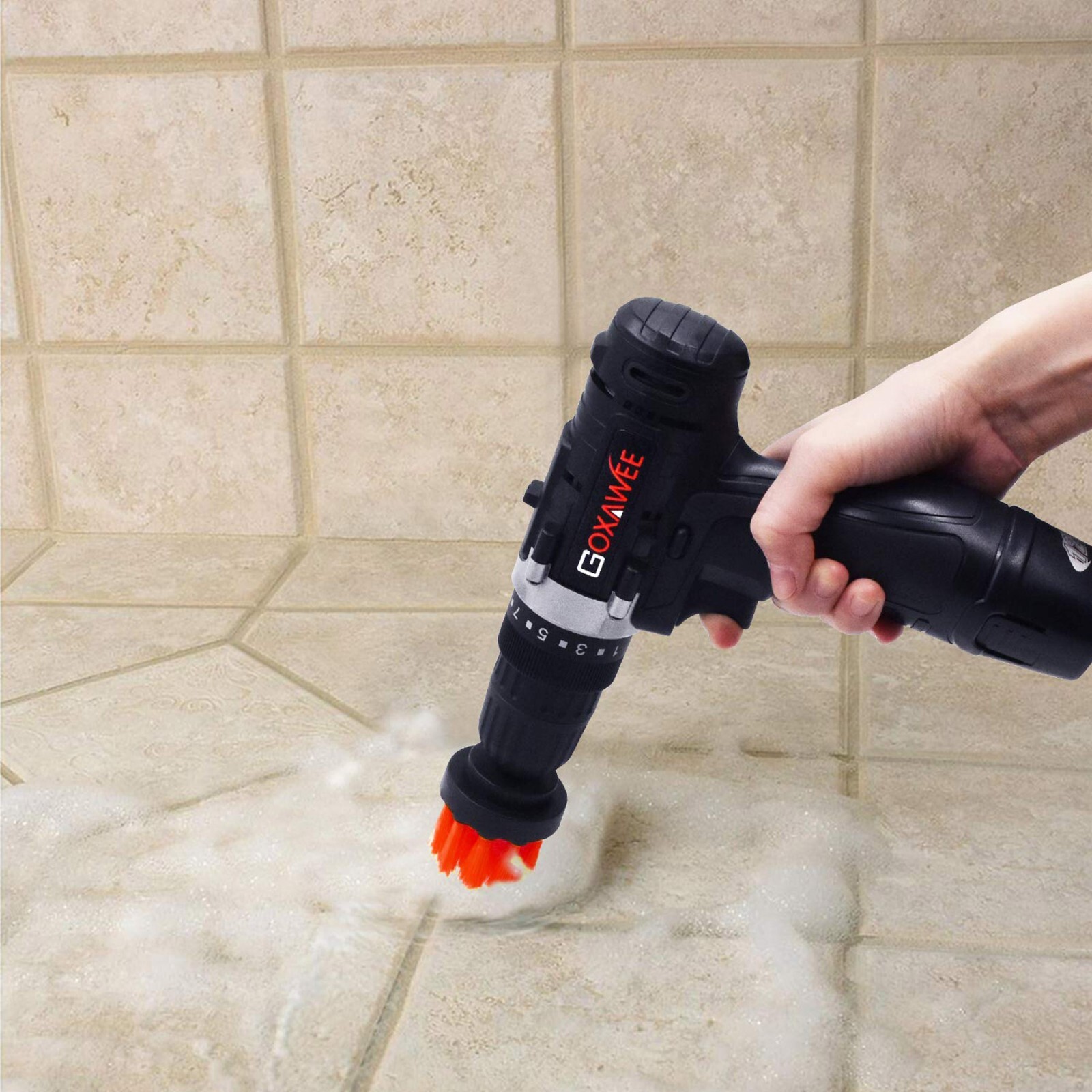 Heavy Duty 3PCs Auto Detailing Drill Brush Kit Tile Carpet Grout Power Scrubber