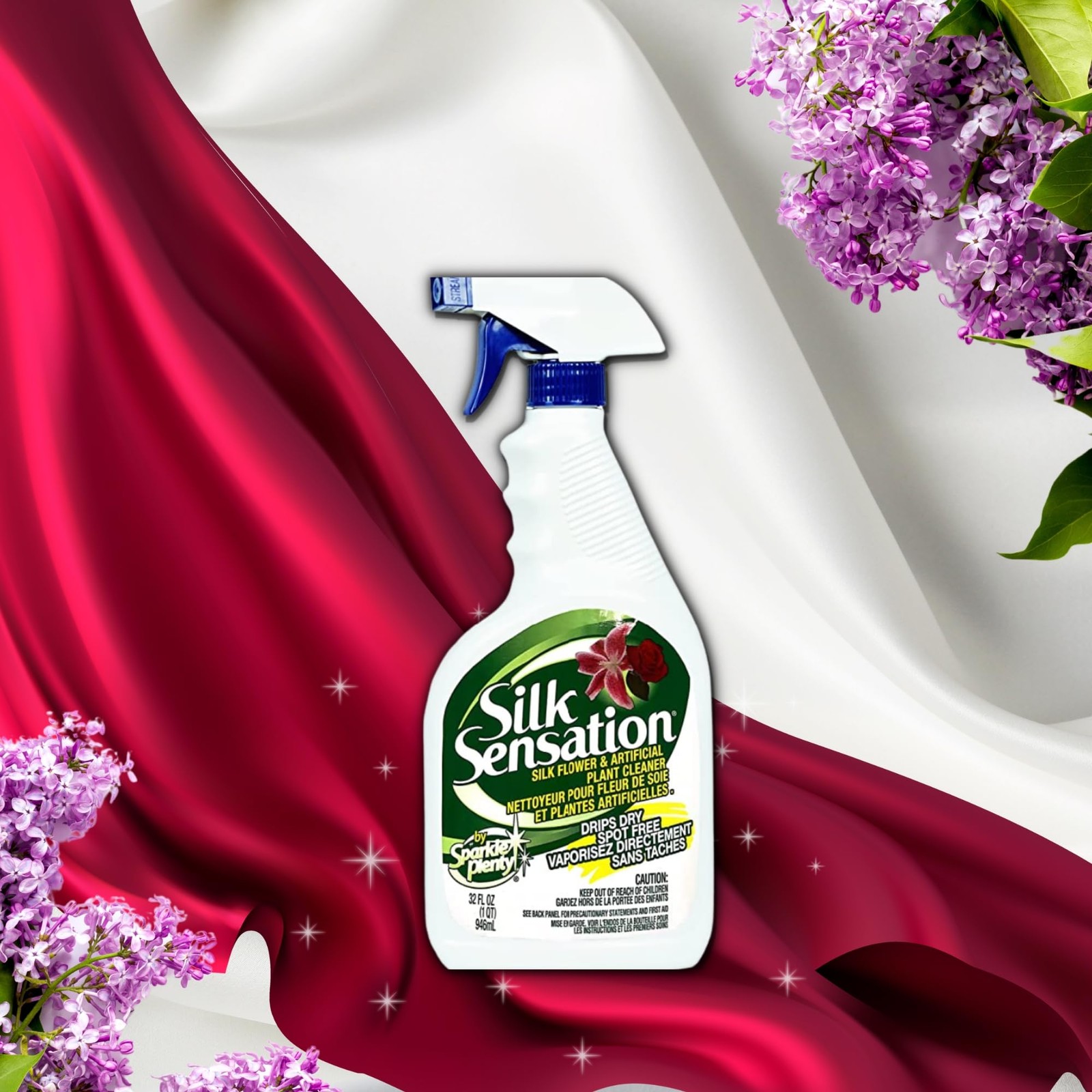 Sparkle Plenty Silk Sensation Artificial Flower & Plant Leaf Cleaner – Fake F…