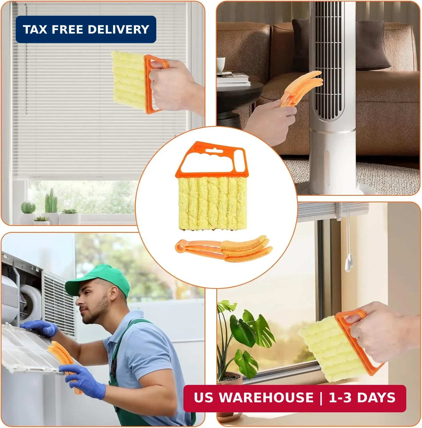 4Pcs Window Venetian Blind Cleaner Duster Tool,Feather Blind Duster for Cleaning