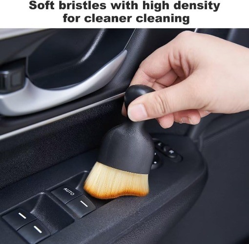 Car Interior and Exterior Soft Bristles Detail Du Color: 1 Piece Brush + Towel
