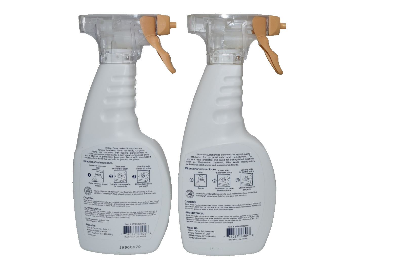 Bona Wood Furniture Polish Cleaner – Clean, Shine, No residue buildup, 2 PACK