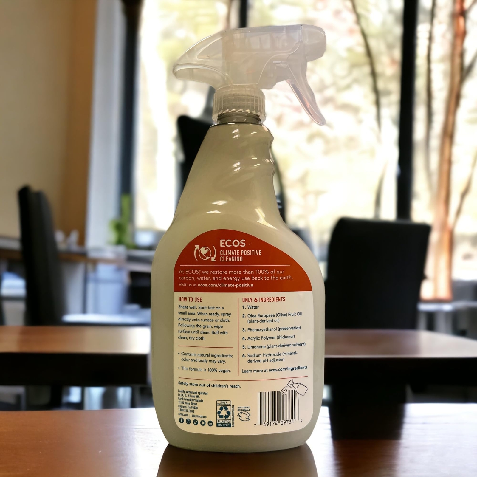 Natural Olive Oil Furniture Polish 22 Oz Cleans Protects Wood Non Toxic