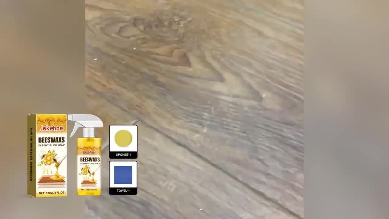 4.06oz Multi-purpose Wood Floor Beeswax Care Spray Cleaner – Suitable for…