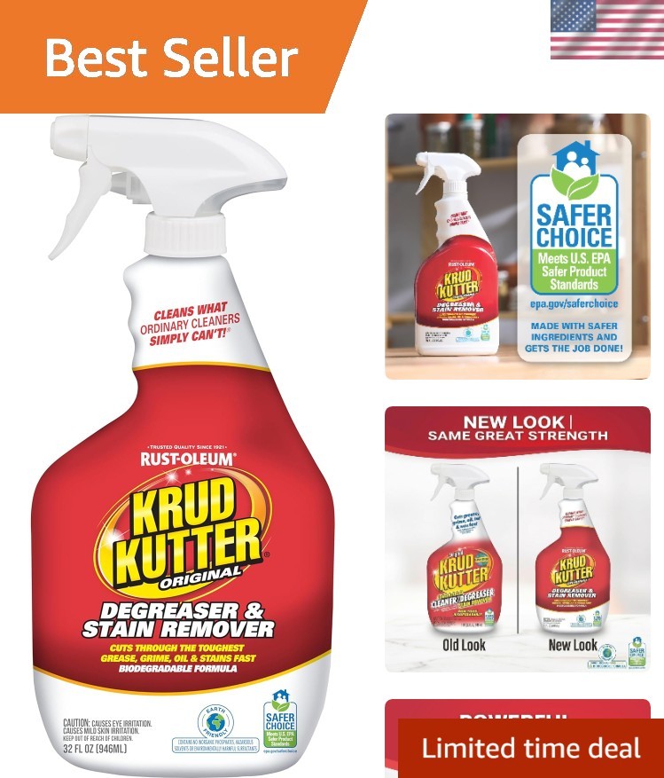 Heavy Duty Degreaser Spray, 32 oz – Eco-Friendly Multipurpose Cleaner