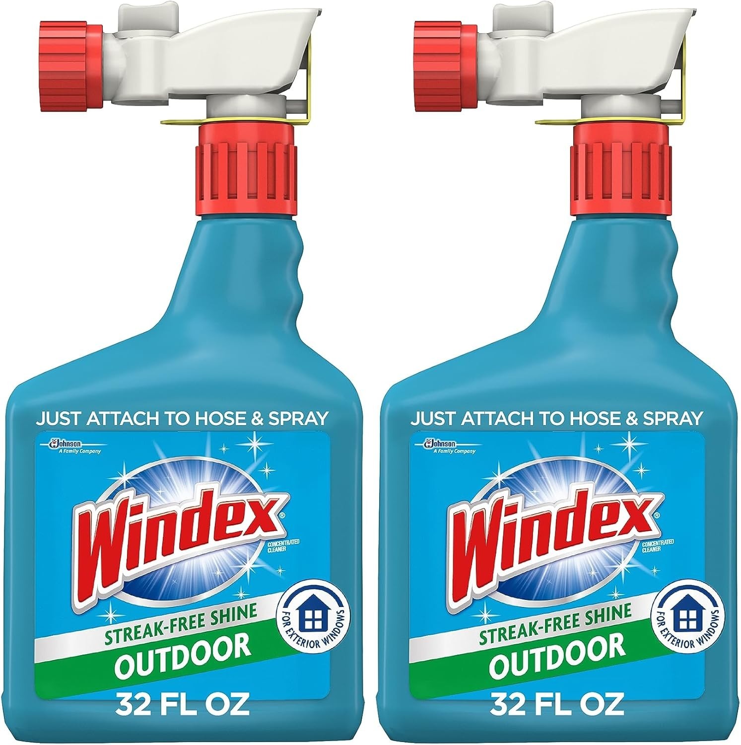 Hose-Compatible Cleaner for Outdoor Windows, Glass, and Painted Surfaces