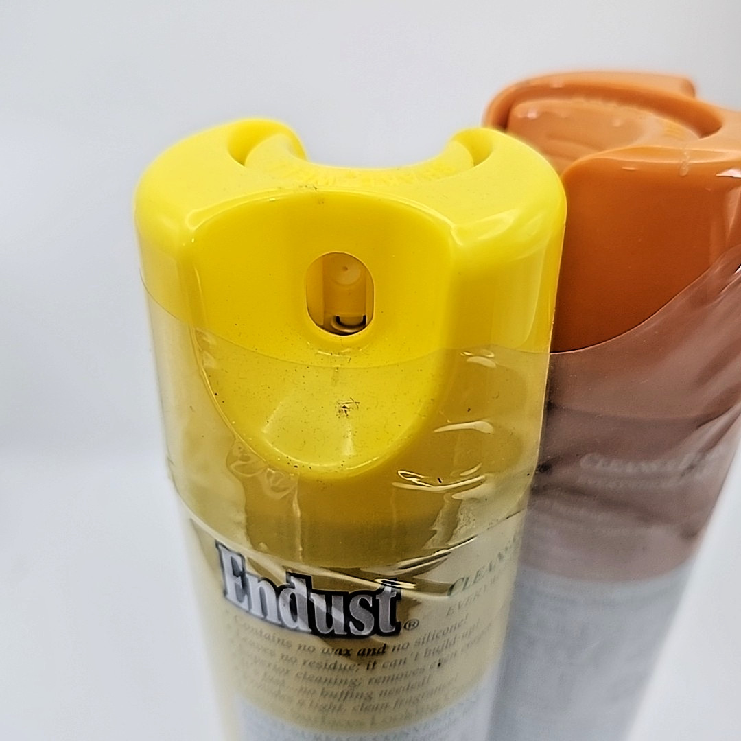 Vintage 1990s Endust Lemon & Country Harvest Furniture Spray Dust Cleaner NOS